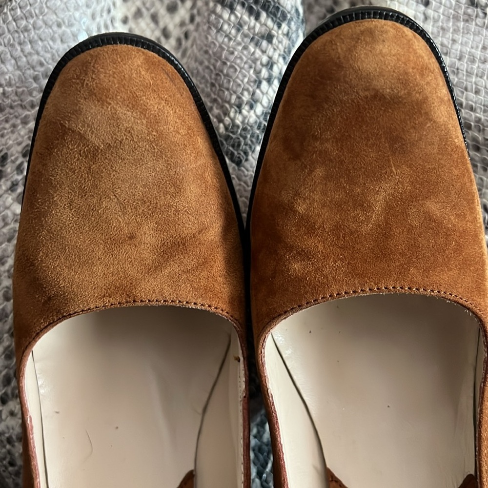 MICHAEL KORS Made in Italy Brown Suede Luxury Heels/ Pumps Size 7 - Picture 11 of 12